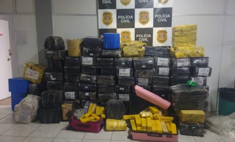 Policia Civil de SP prende 7 pessoas e apreende mais de 2 toneladas de maconha