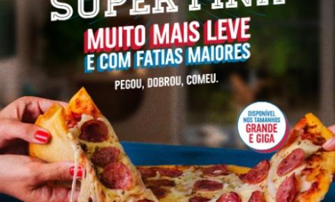 Domino’s lança a ‘Super Fina’, pizza com massa mais leve e fatias maiores